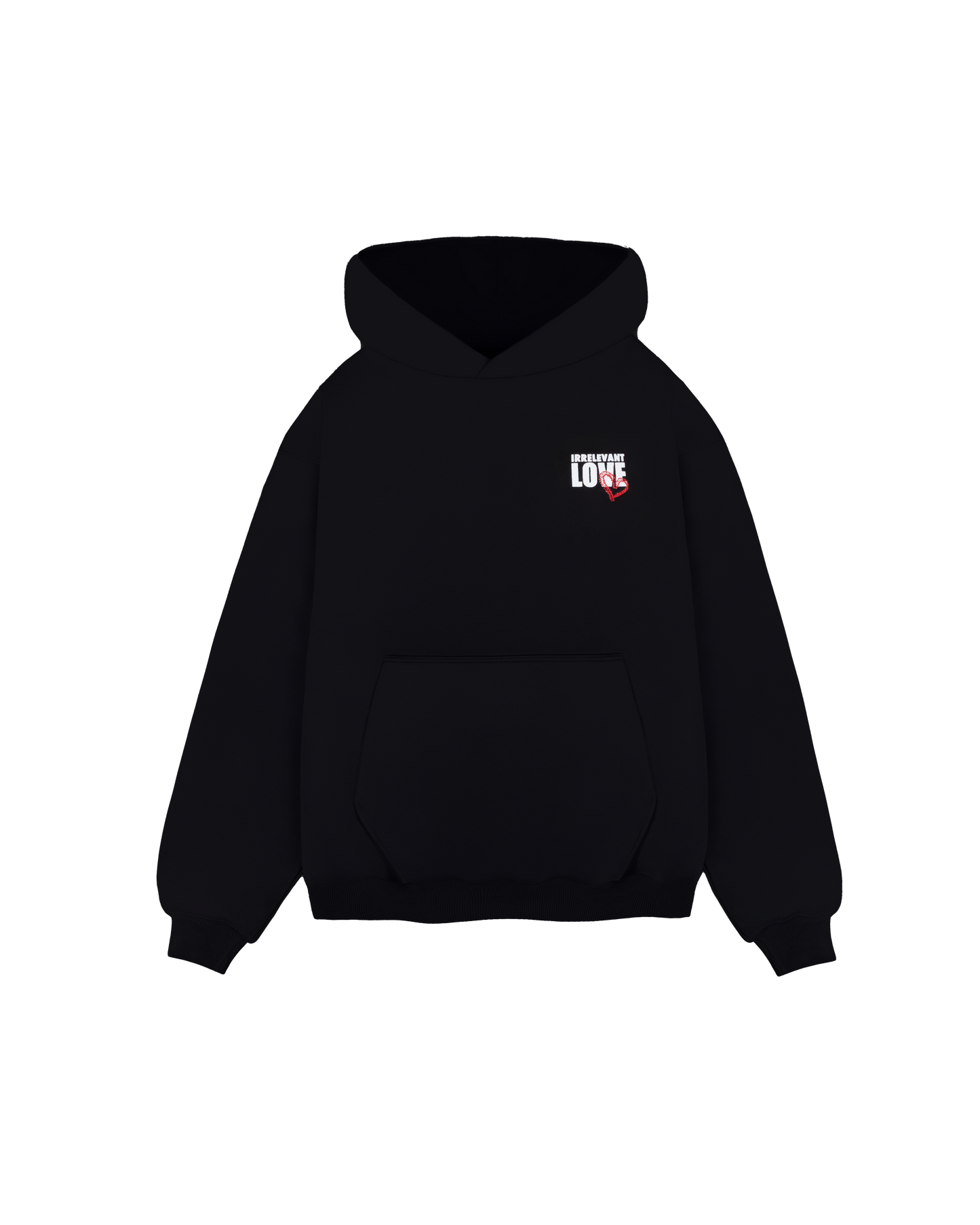 Irrelevant love hoodie