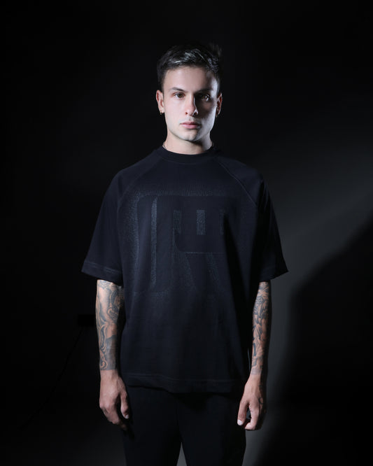 Sprayed irrelevant logo t-shirt