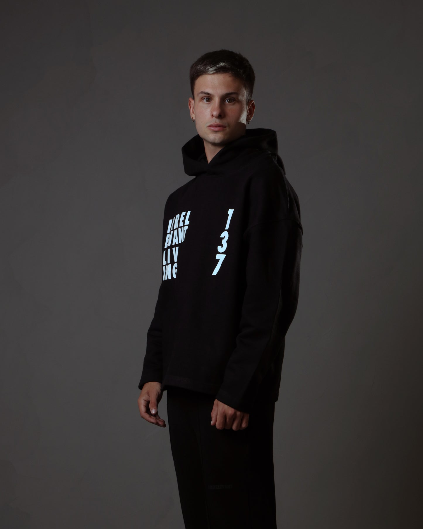 Irrelevant living hoodie