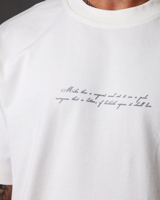 Irrelevant silver snake t-shirt