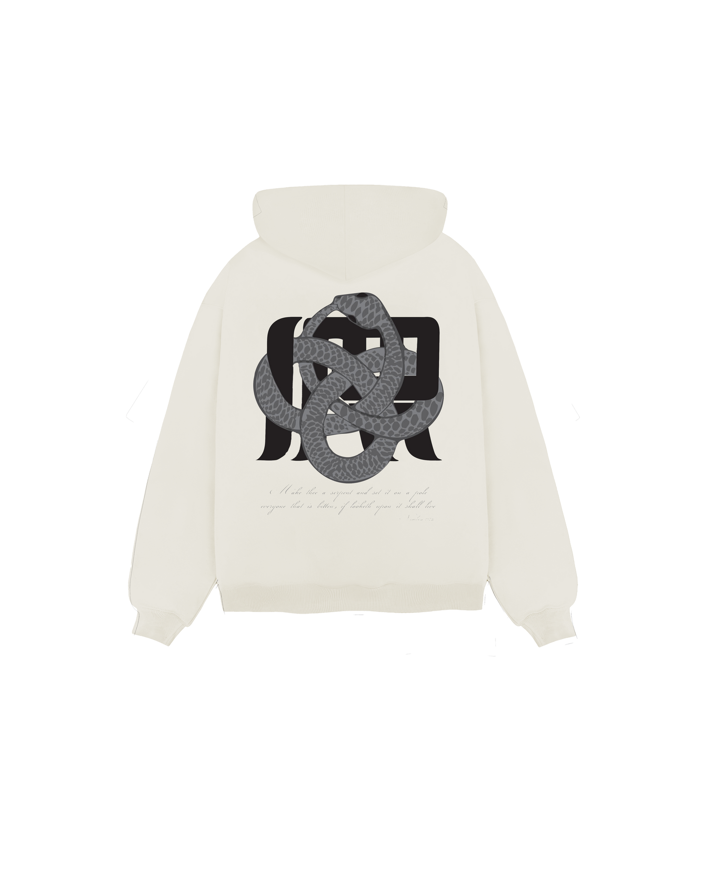 Irrelevant silver snake hoodie