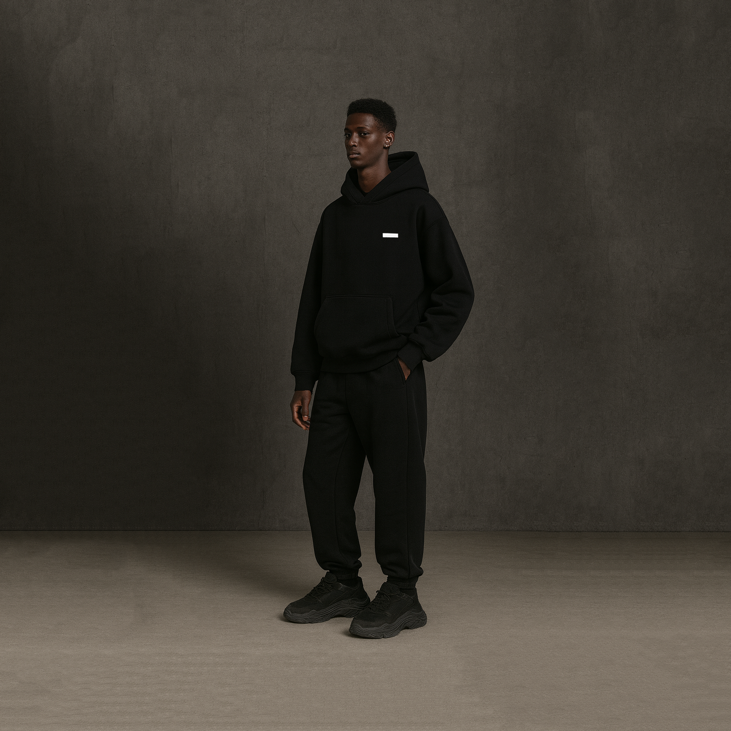 Basic irrelevant rubber hoodie