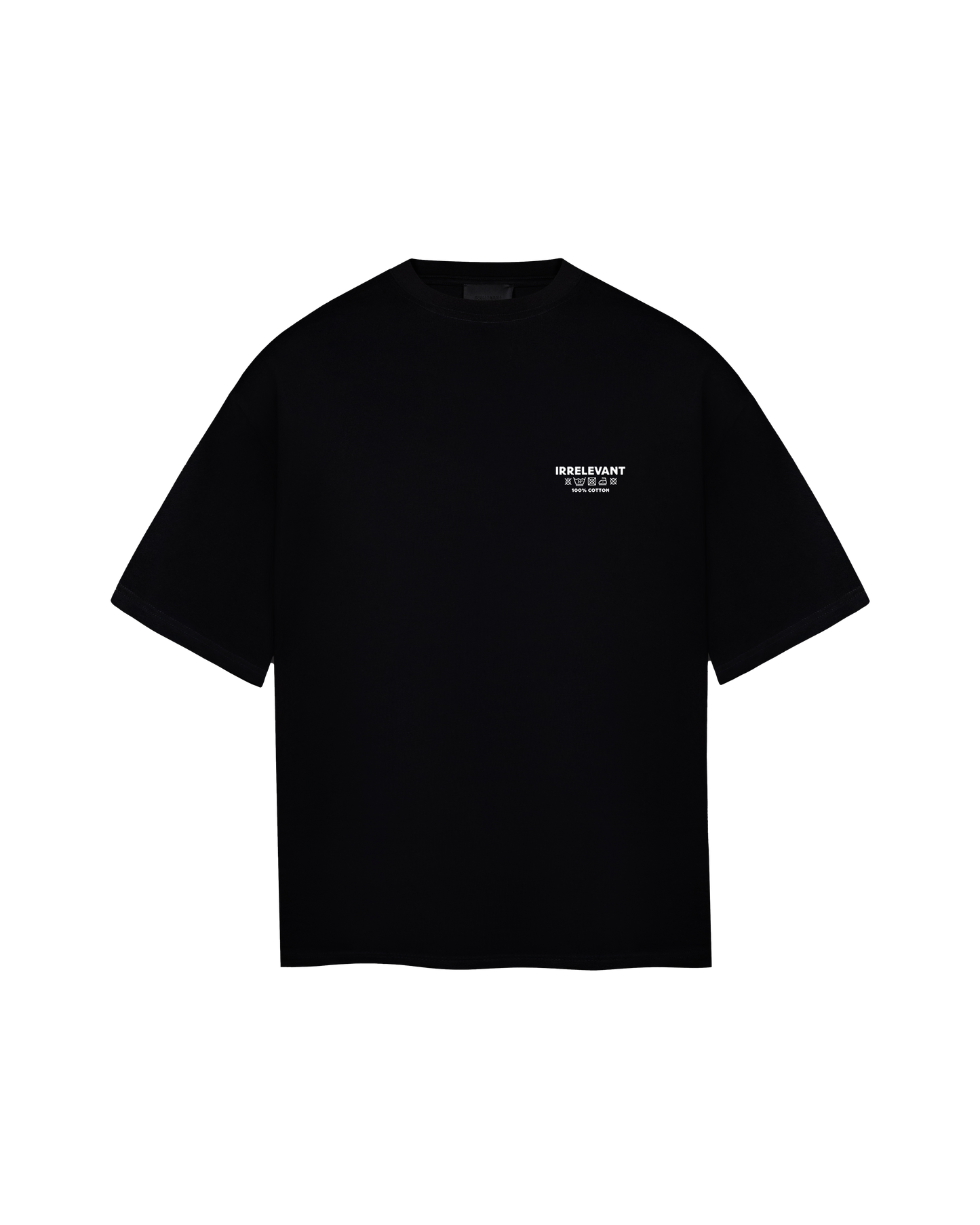 Irrelevant wash care t-shirt