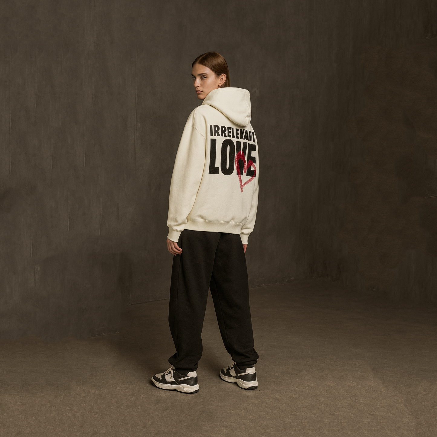 Irrelevant love hoodie
