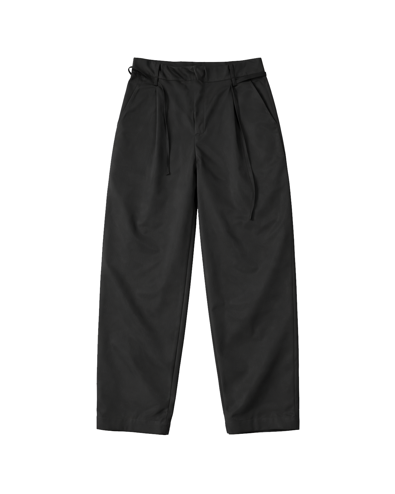 Black Pleated Trousers