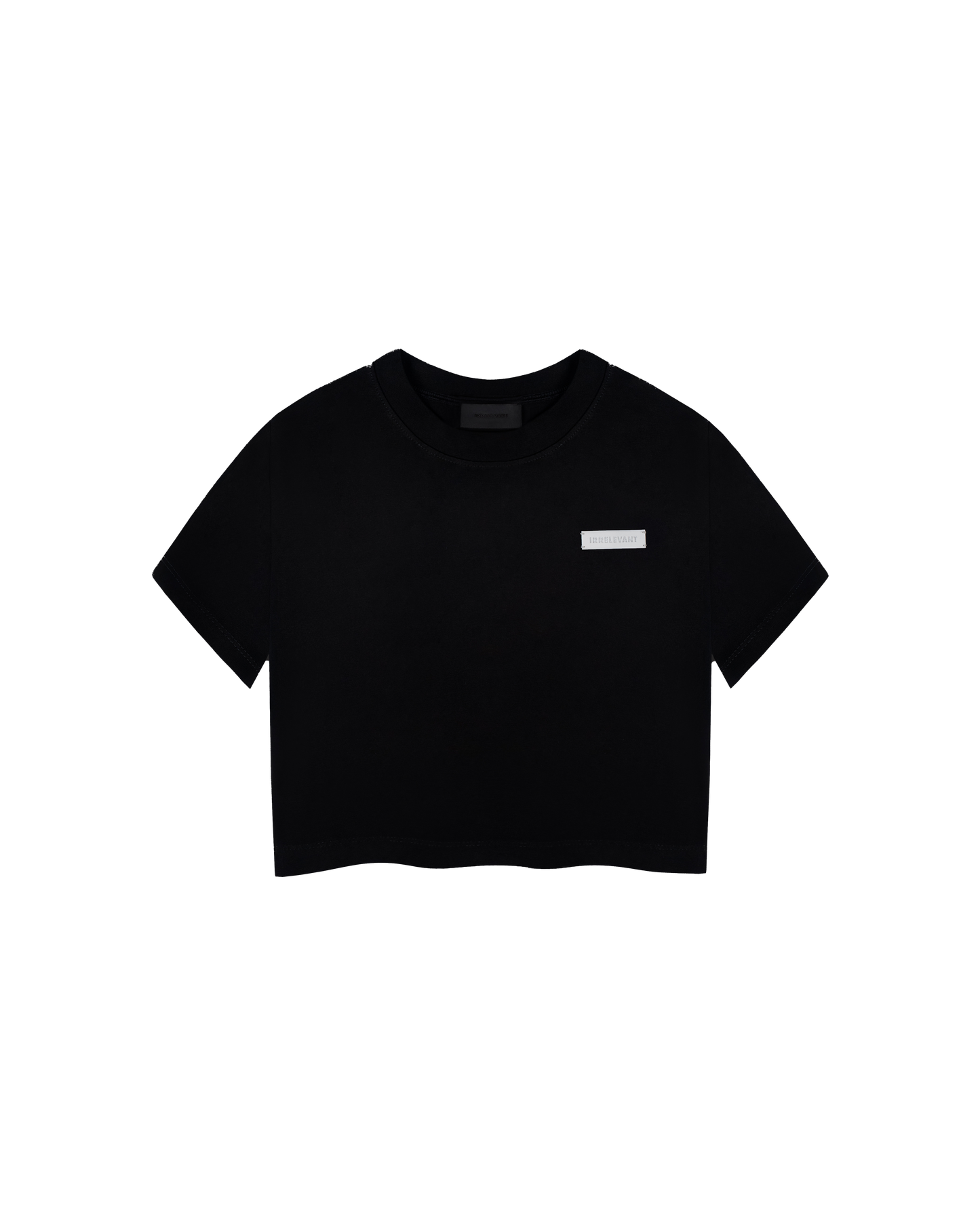 Basic irrelevant rubber crop top