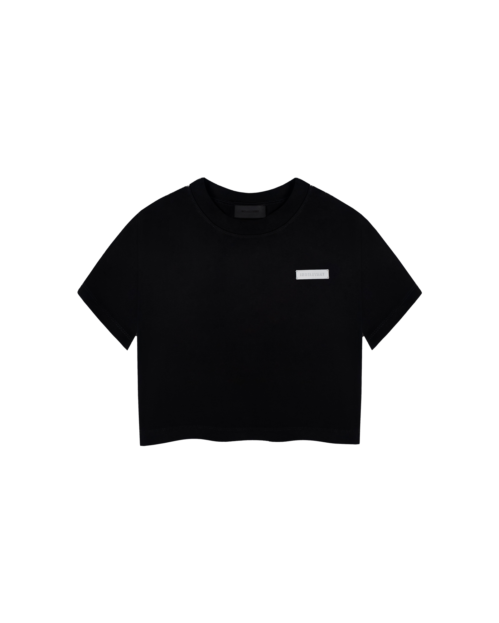 Basic irrelevant rubber crop top