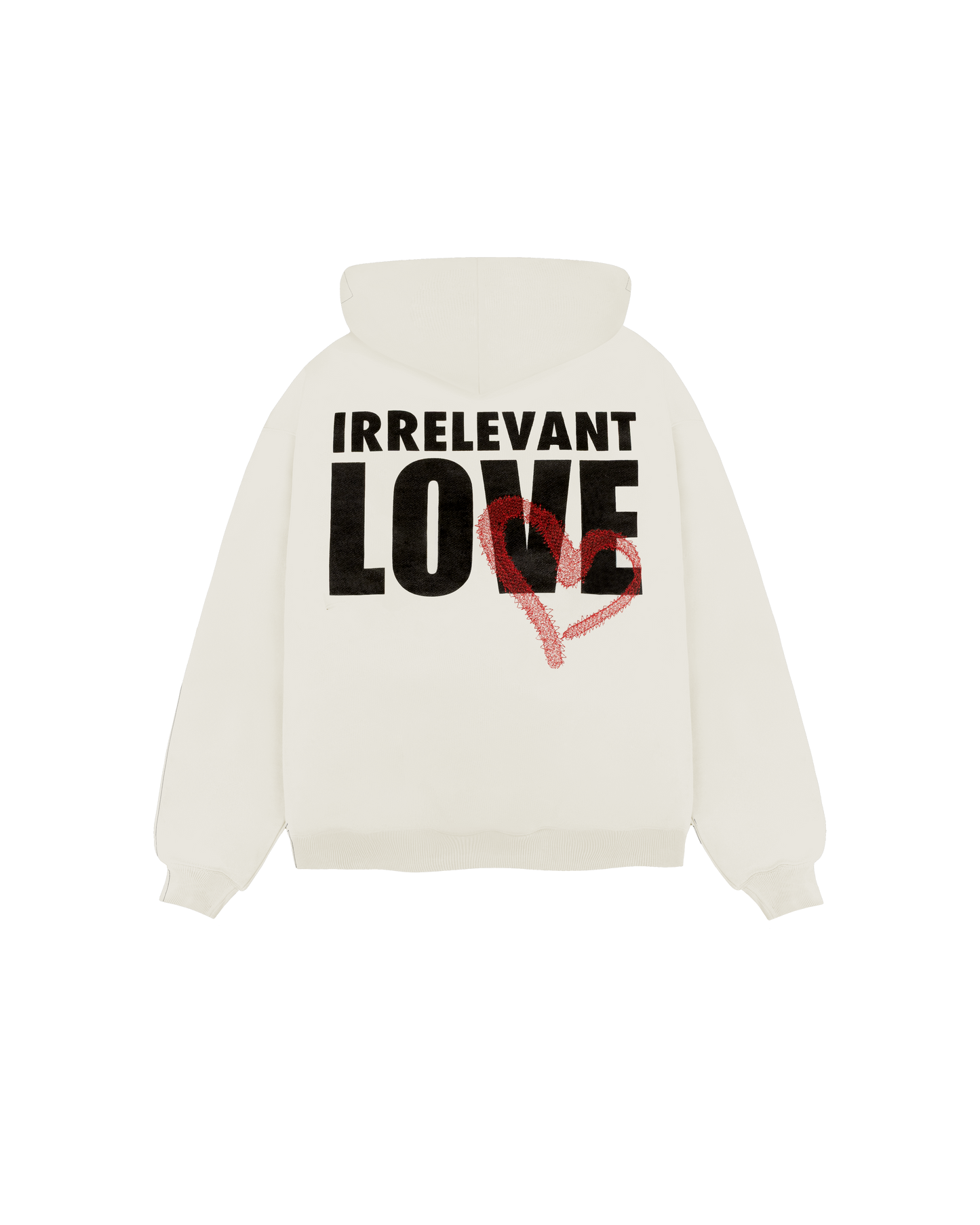 Irrelevant love hoodie