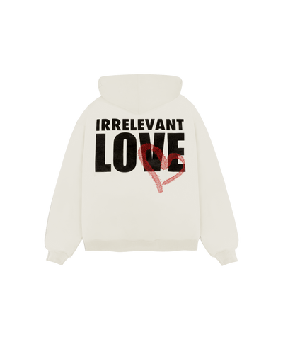Irrelevant love hoodie