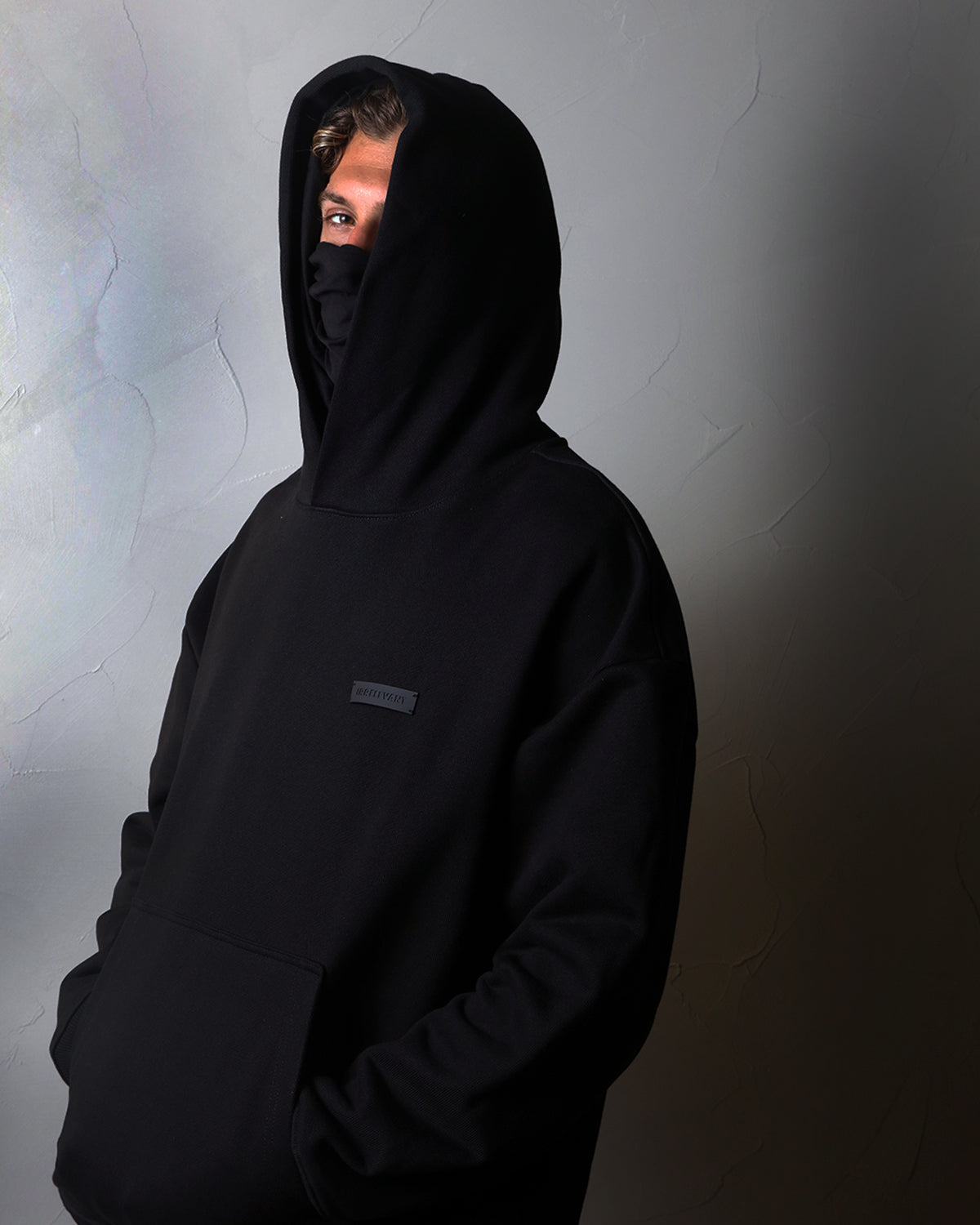 Basic irrelevant rubber hoodie