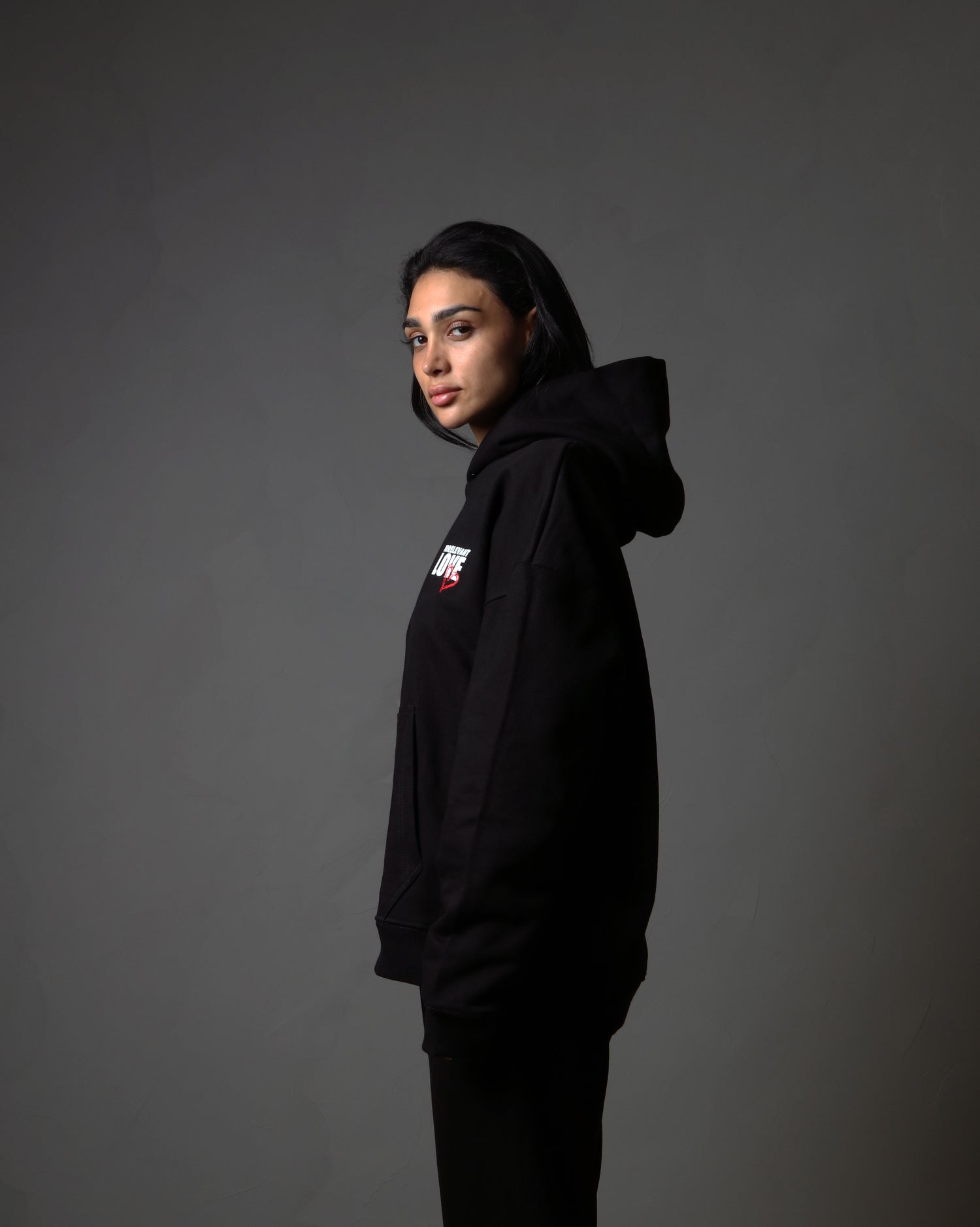 Irrelevant love hoodie