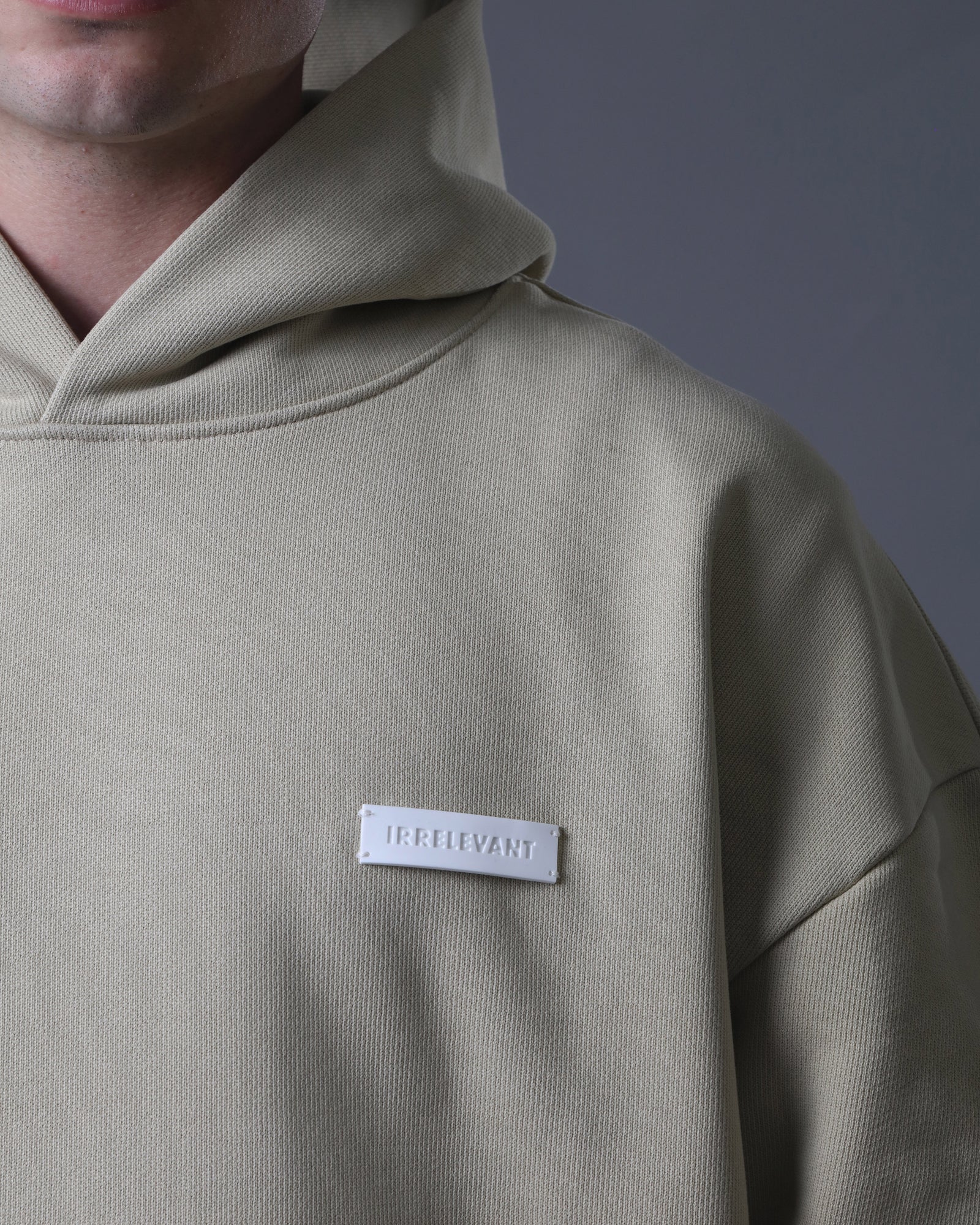 Basic irrelevant rubber hoodie