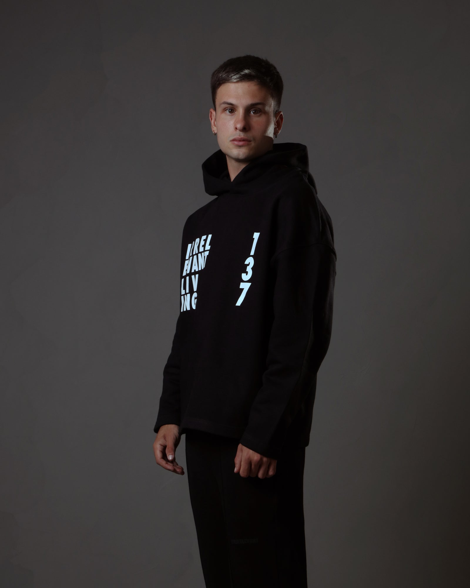 Irrelevant living hoodie