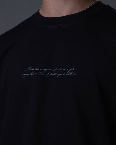 Irrelevant silver snake t-shirt
