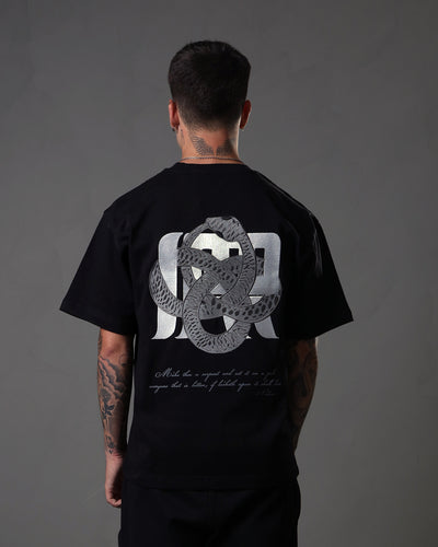 Irrelevant silver snake t-shirt