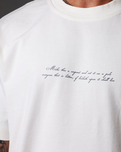 Irrelevant silver snake t-shirt