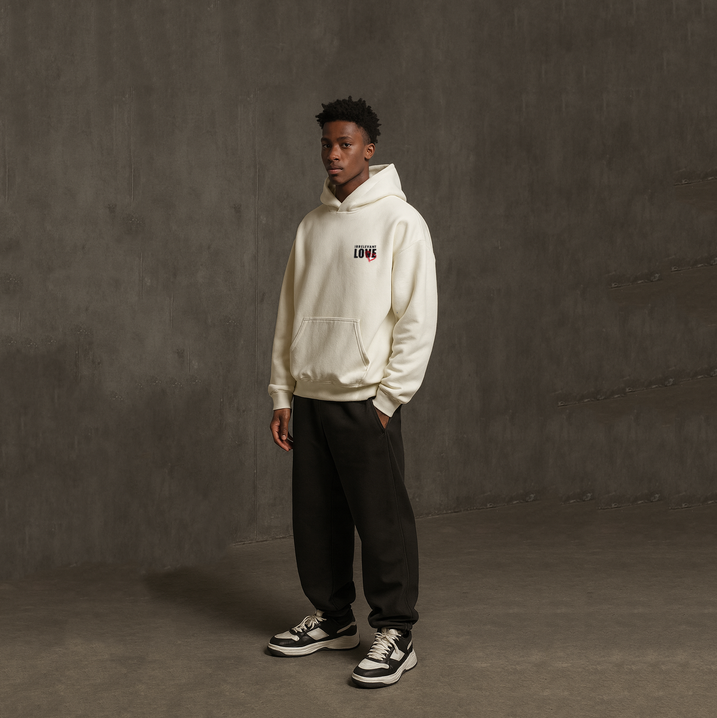 Irrelevant love hoodie