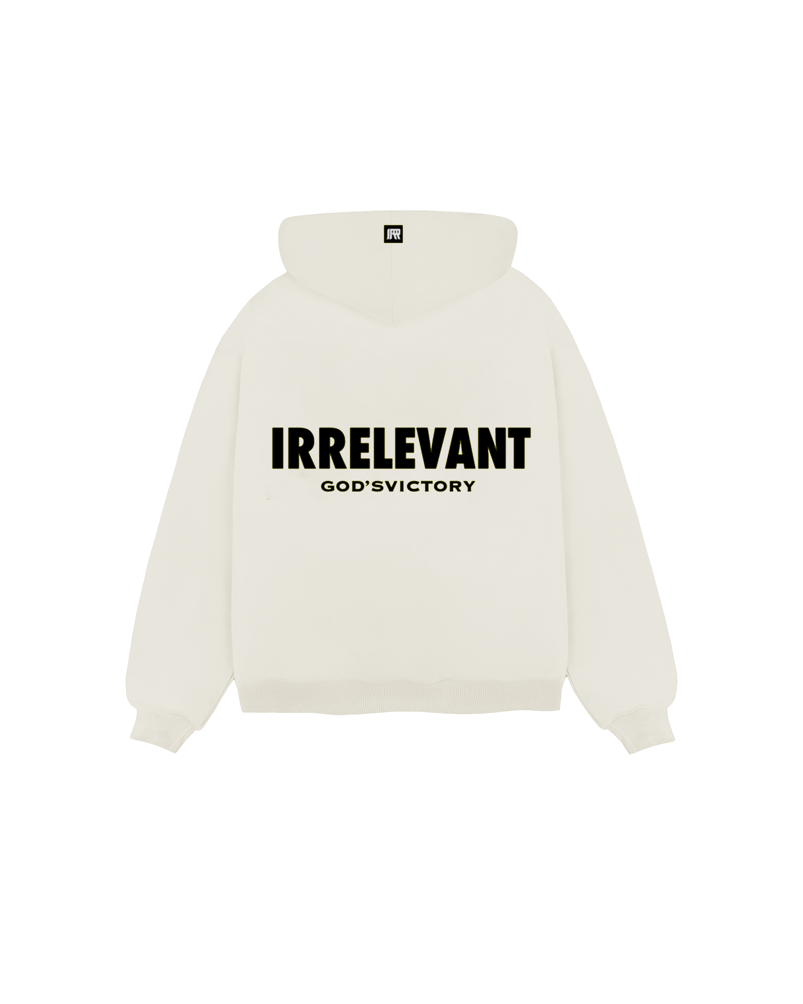 Irrelevant 3-d embroidery hoodie
