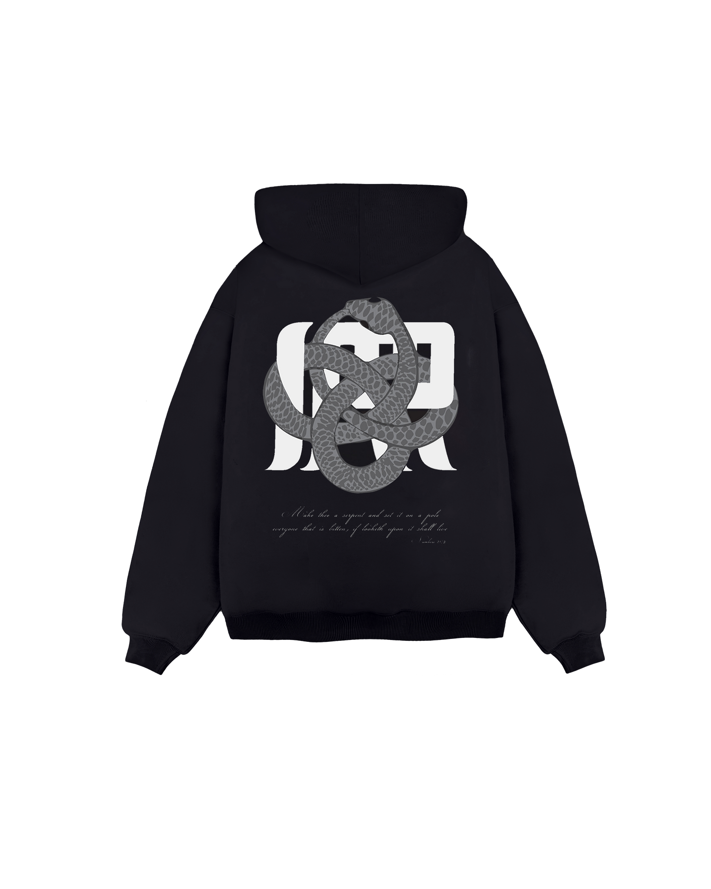 Irrelevant silver snake hoodie