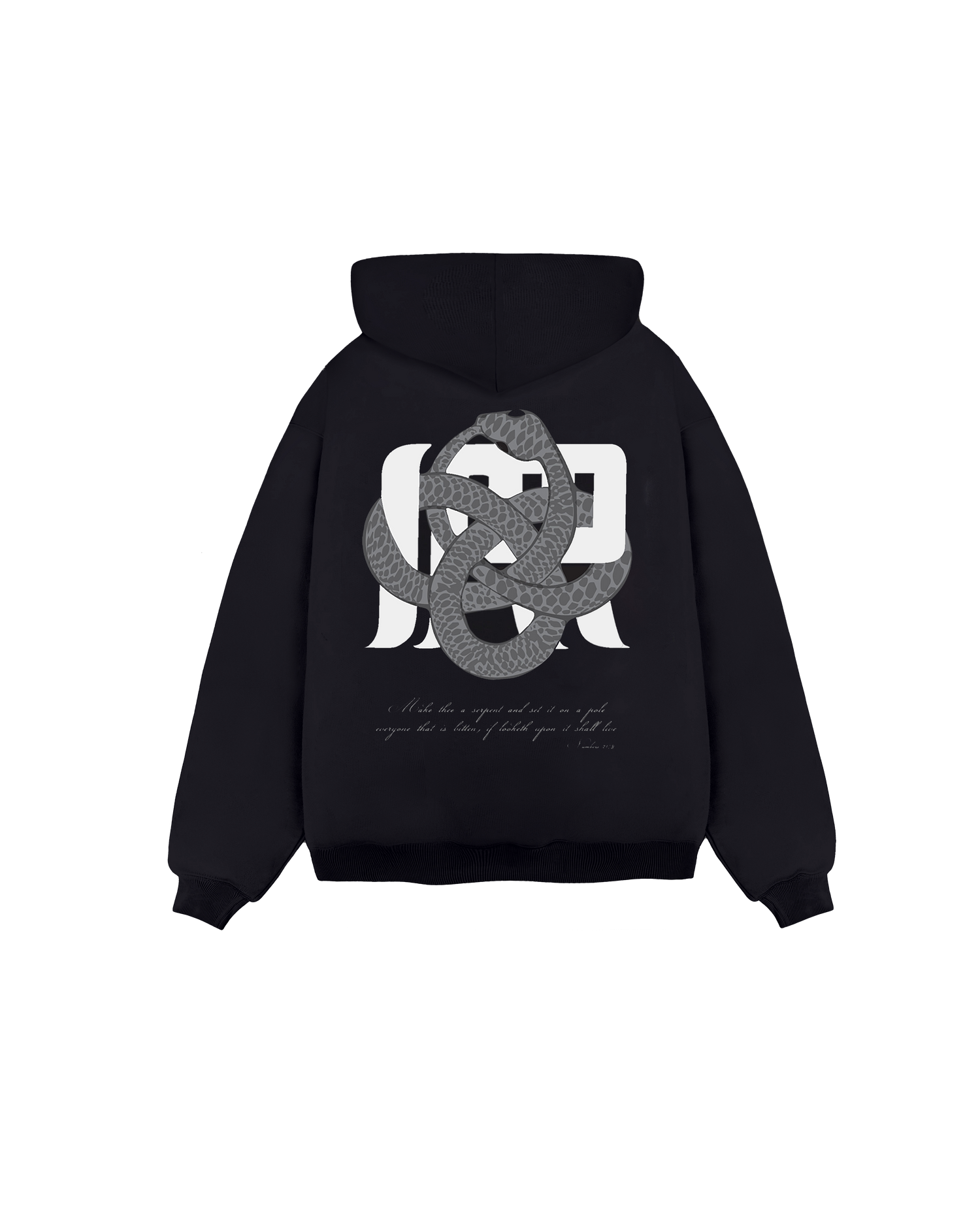 Irrelevant silver snake hoodie