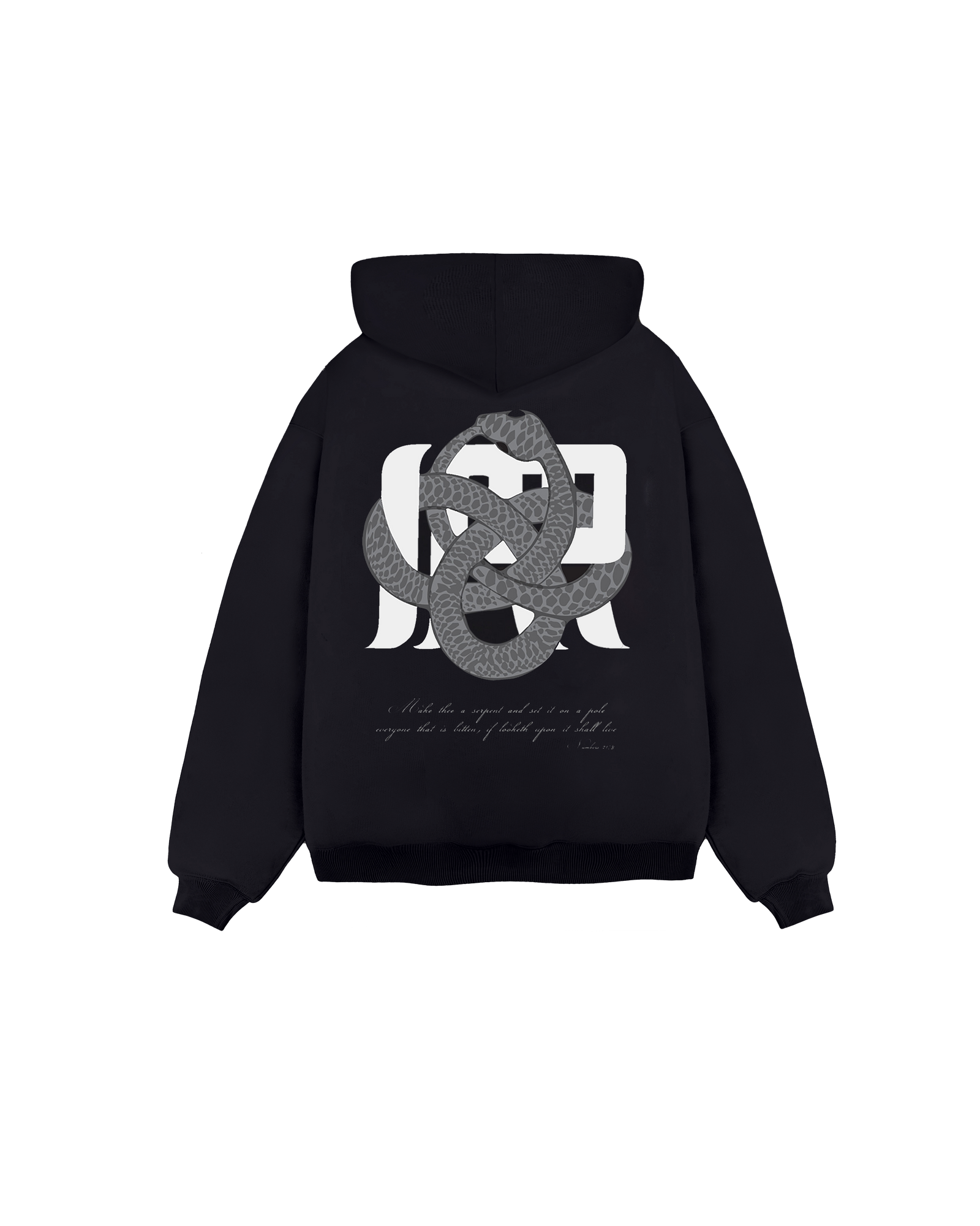 Irrelevant silver snake hoodie