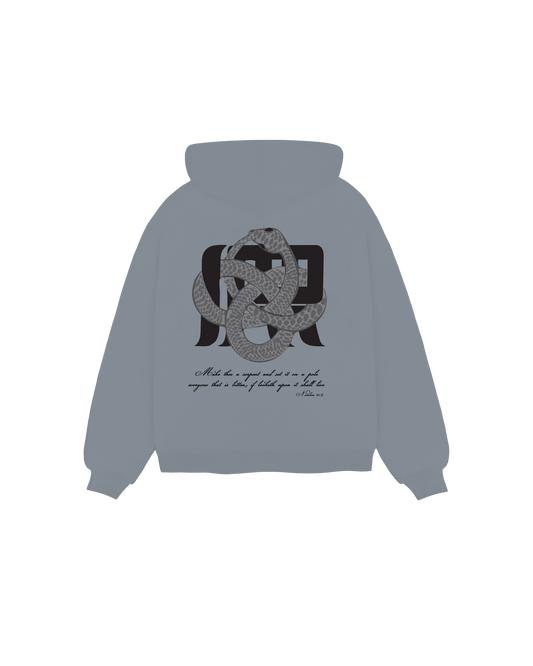 Irrelevant silver snake hoodie