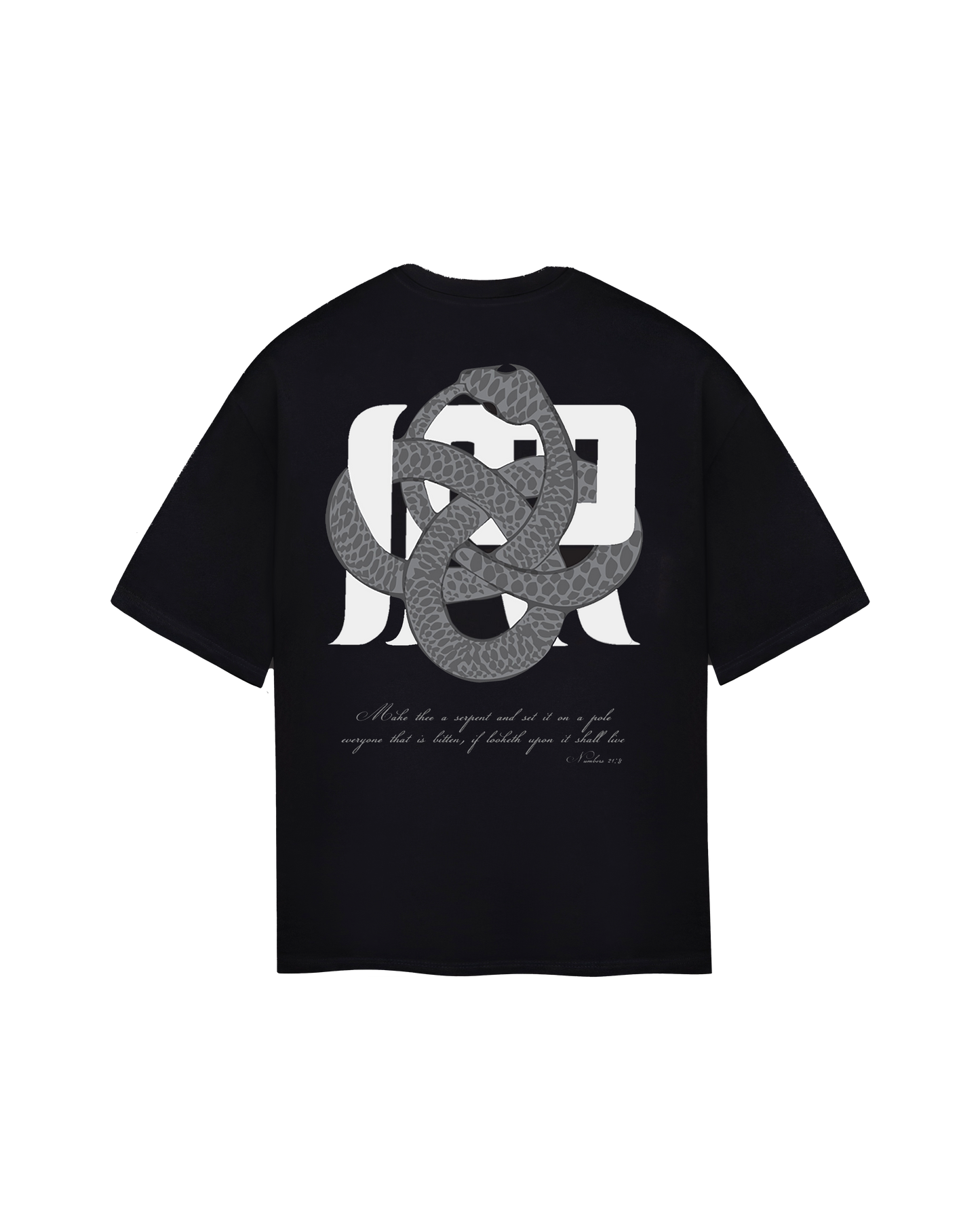 Irrelevant silver snake t-shirt