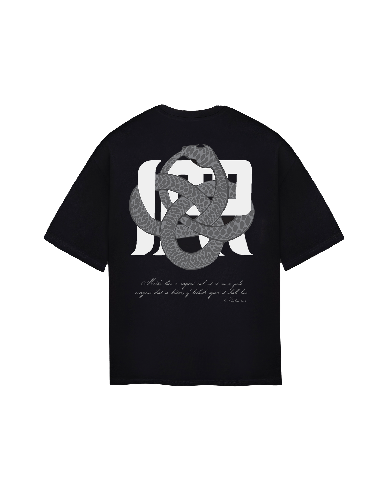 Irrelevant silver snake t-shirt