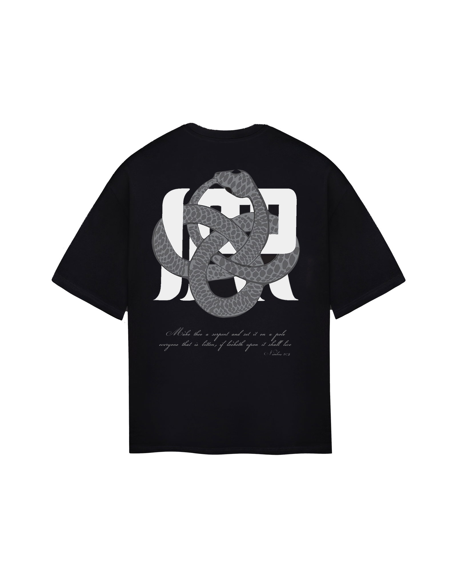 Irrelevant silver snake t-shirt