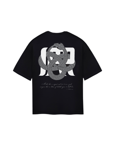 Irrelevant silver snake t-shirt