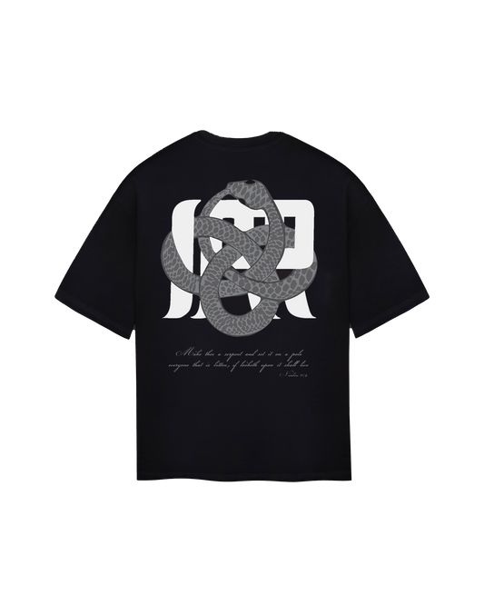 Irrelevant silver snake t-shirt