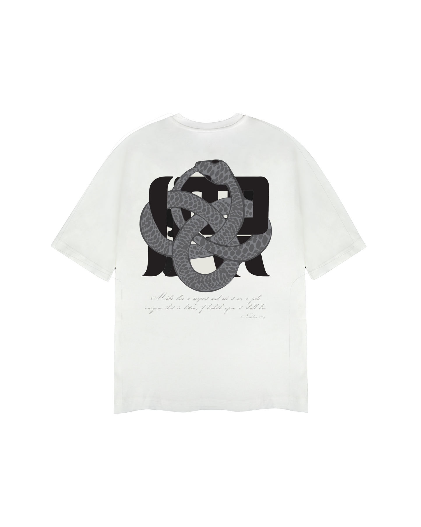 Irrelevant silver snake t-shirt