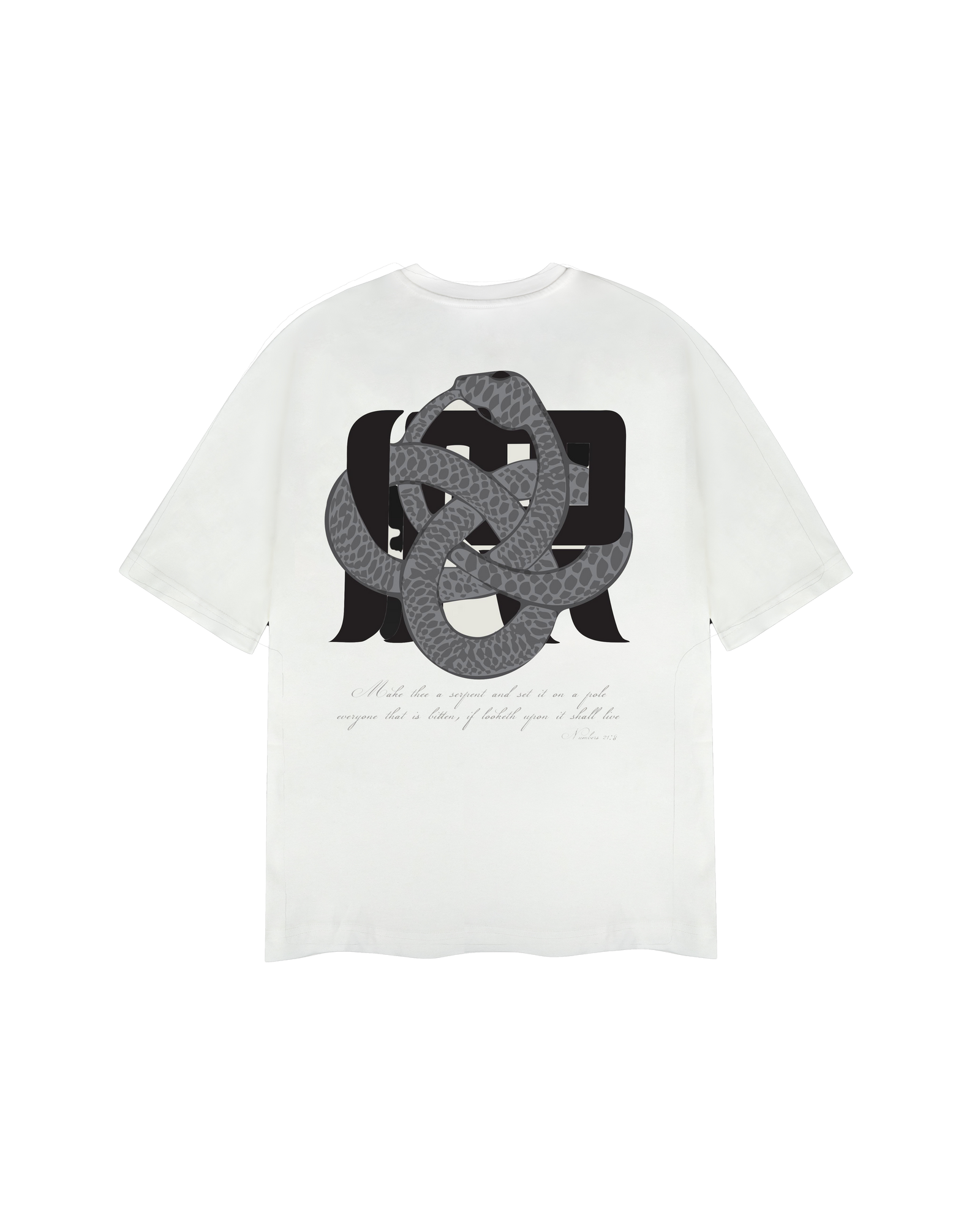 Irrelevant silver snake t-shirt