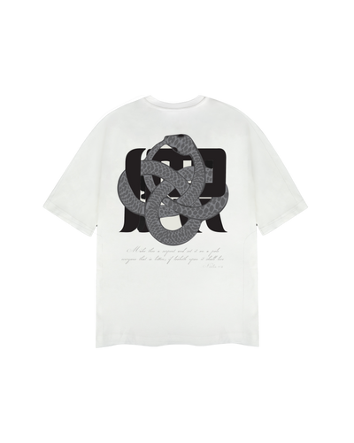 Irrelevant silver snake t-shirt