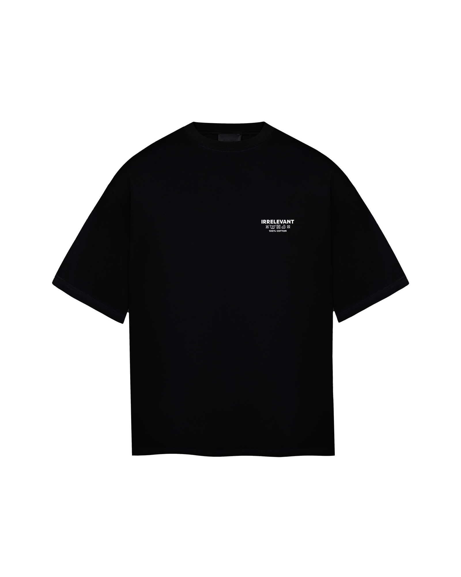 Irrelevant wash care t-shirt
