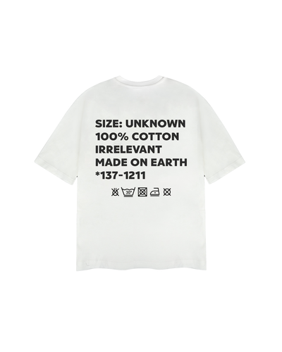 Irrelevant wash care t-shirt
