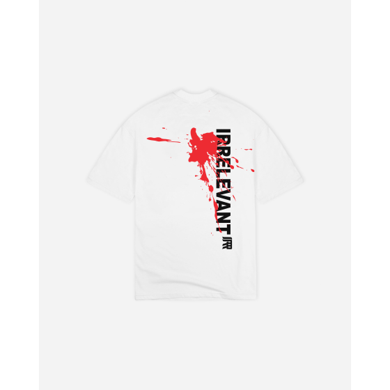 irrelevant paint splash t-shirt