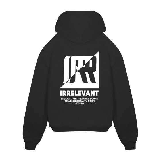 inverted logo hoodie