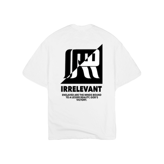 inverted irrelevant logo t-shirt