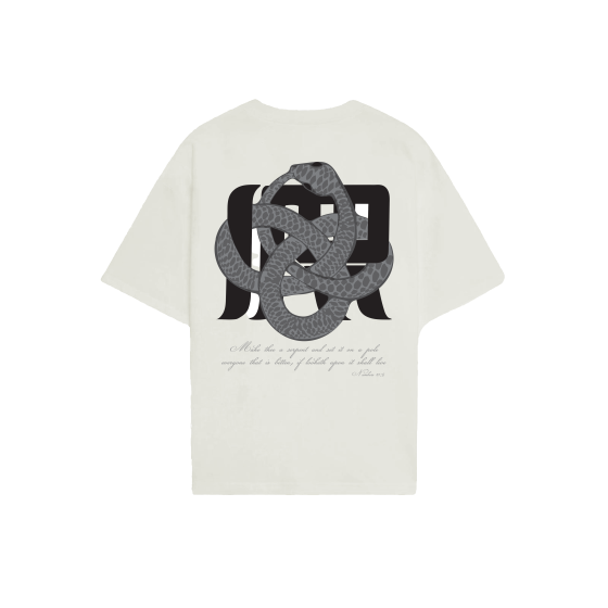 IRRELEVANT SILVER SNAKE T-SHIRT